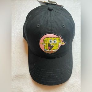 Spongebob Squarepants Bioworld Black Adjustable Strap Hat OSFM NWT $14.99.
